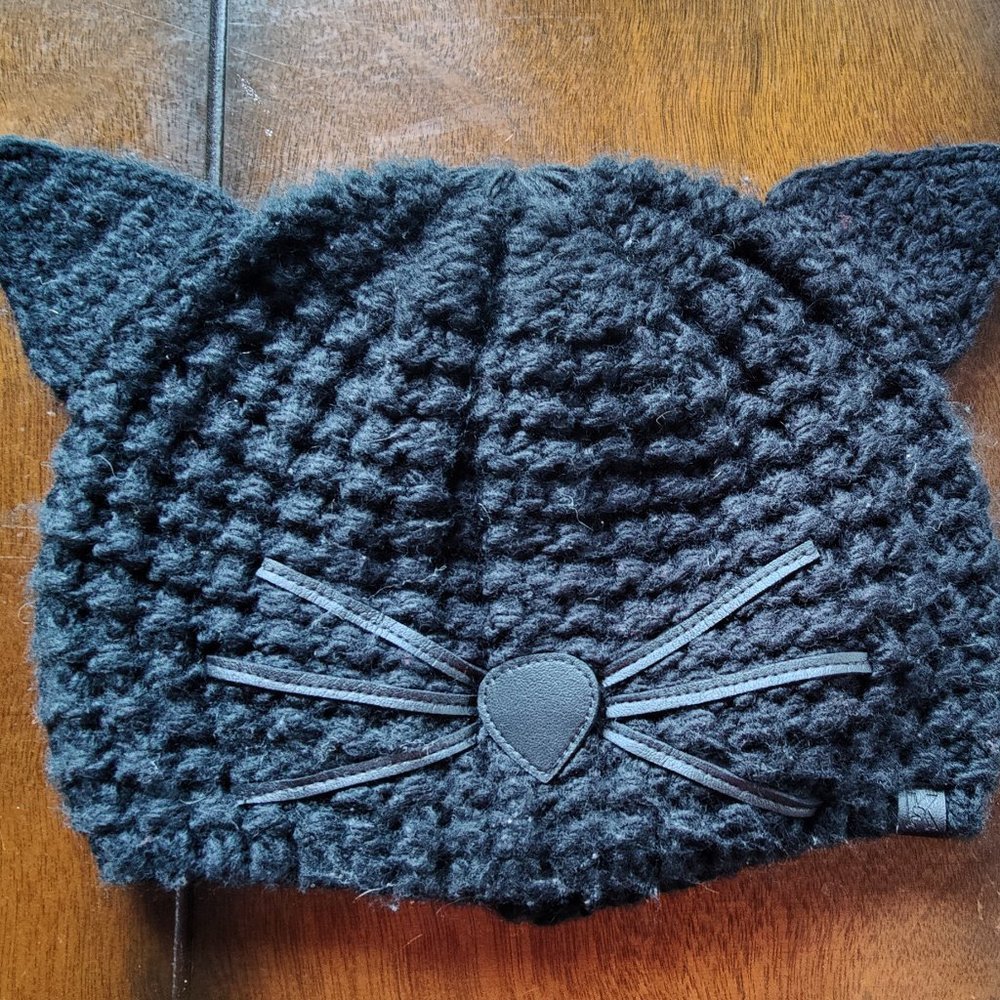 Karl Lagerfeld Cat Ears Beanie Hat